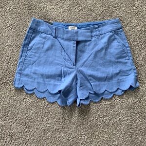 J Crew 4” Scalloped Short